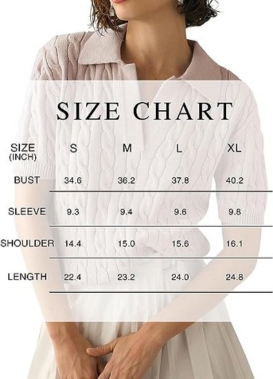 Women's Cable Short Sleeve Sweaters Tops Solid Lapel V Neck Knit Casual Soft Pullover Shirt