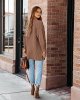 Women's Long Sleeve Oversized Cable Knit Sweater Cardigan Open Front Button Down Chunky Knit Outwear